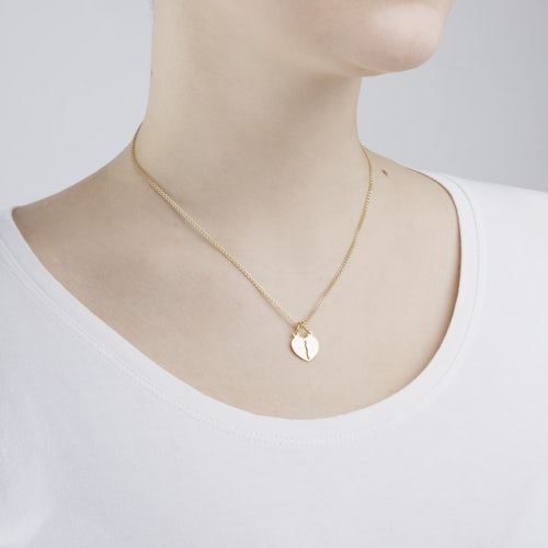 Zawieszka serce Savicki: srebrna pozłacana